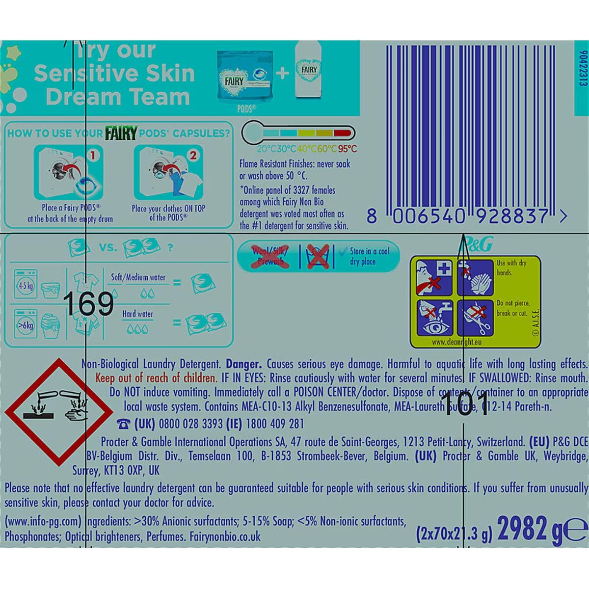 Non Bio Pods, 140 Wash