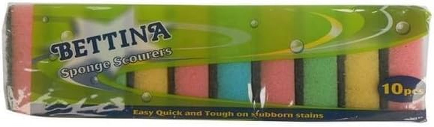 10 Pack Sponge Scourer Washing Up