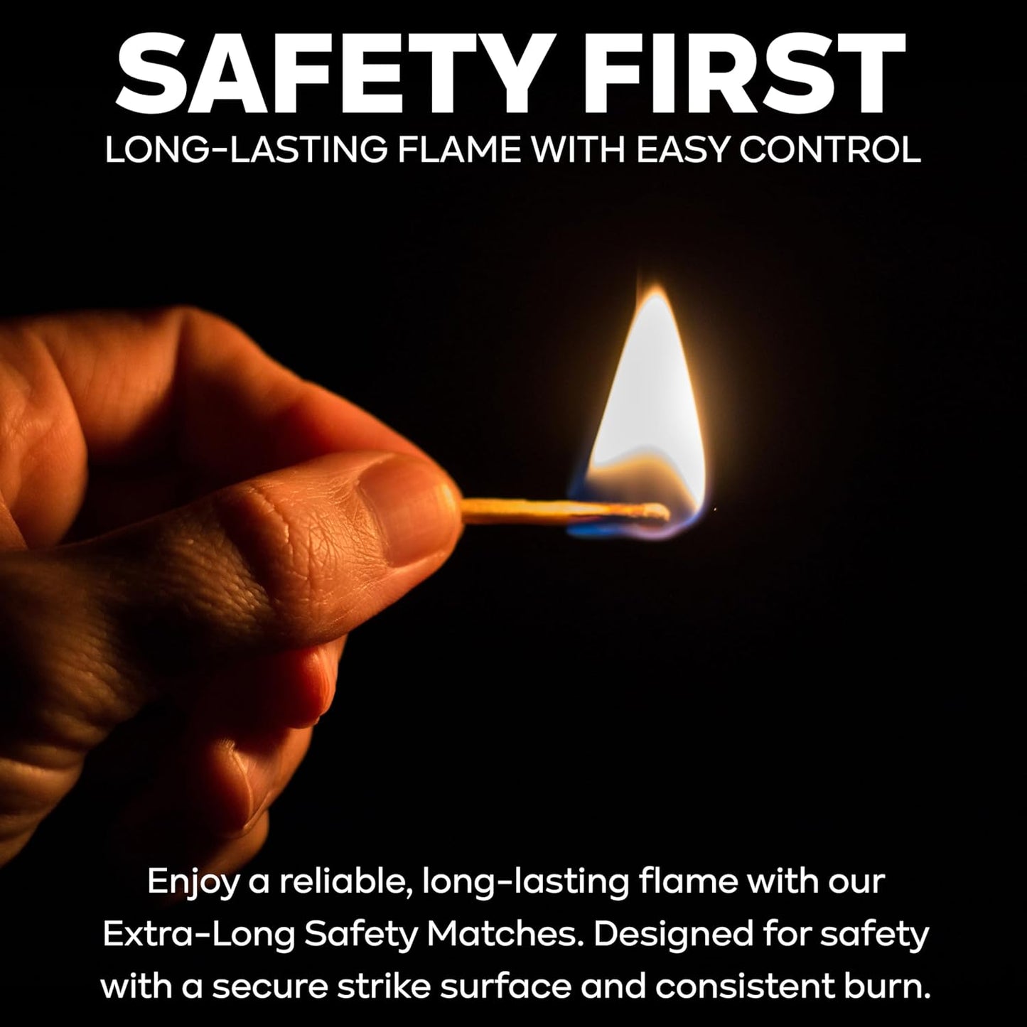 - Extra Long Safety Matches (Pack of 5)