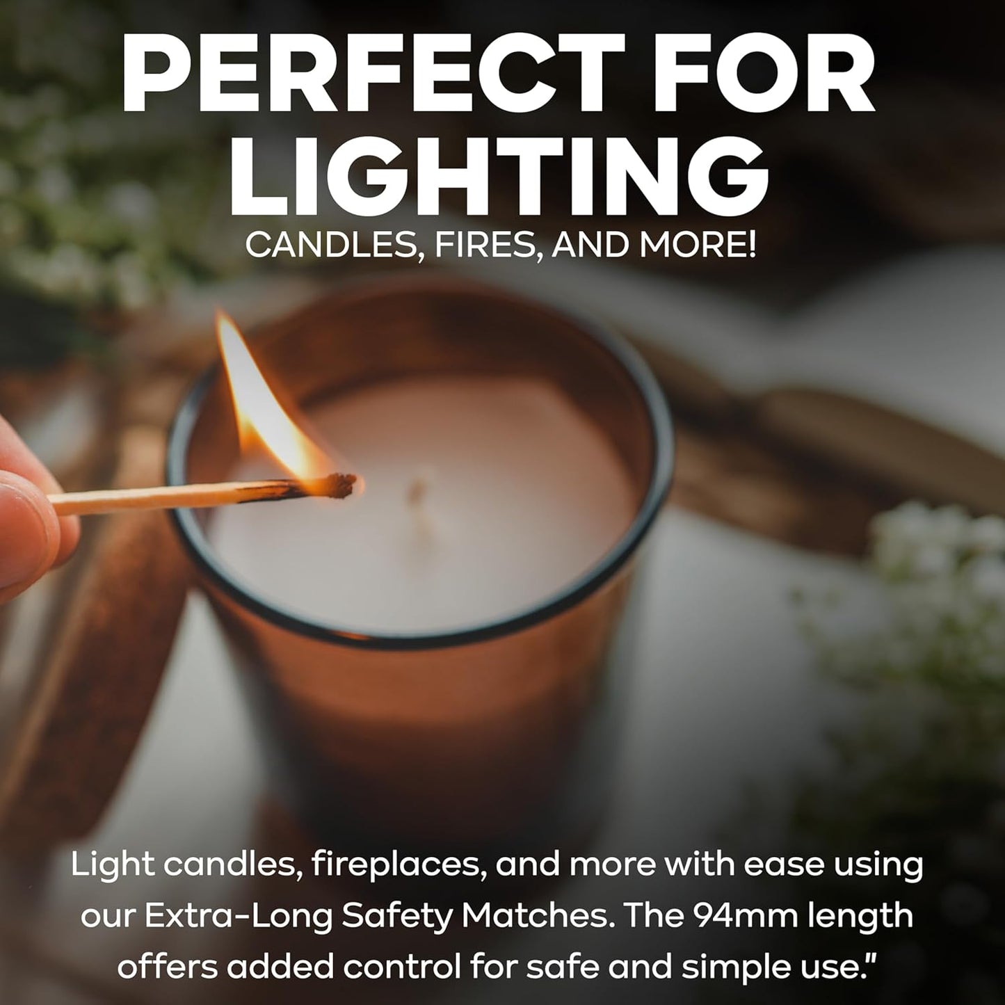 - Extra Long Safety Matches (Pack of 5)