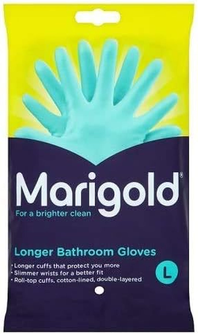 2 X Longer Bathroom Gloves - Single Pair (Large)