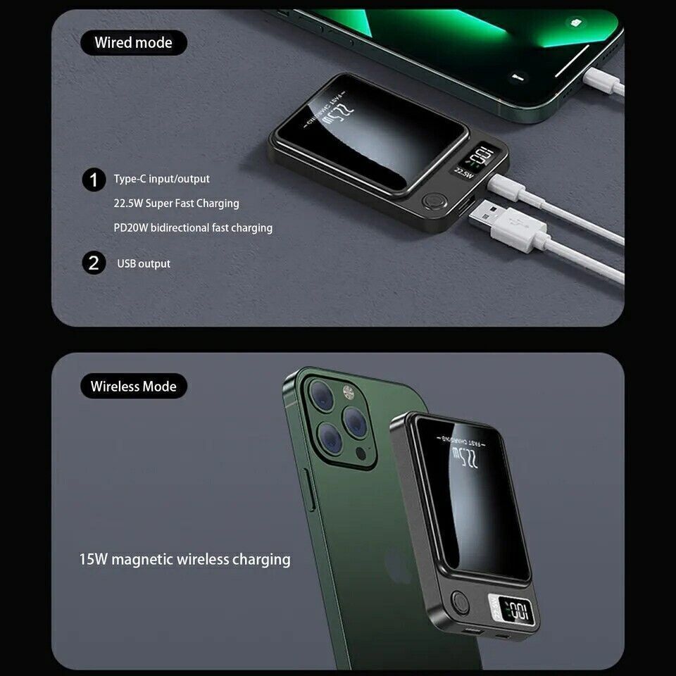 Magnetic Wireless Power Bank 100000 MAh For Magsafe Battery Pack For Phone 14 13