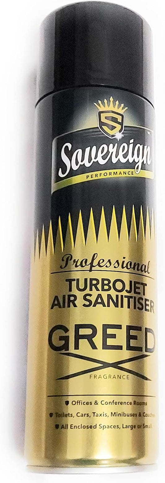 SOVEREIGN TURBOJET AIR SANITISER GREED / IRISH TWEED 500Ml CAN