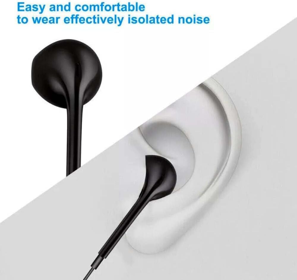 USB C Wired in Ear Headphones, Hifi Stereo in Ear USB Type C Noise Cancellation Earbuds|Wired Headphones with Mic & Volume Control Compatible with Sam-Sung S24/S23/S22 & I-Phone16 15(Black)