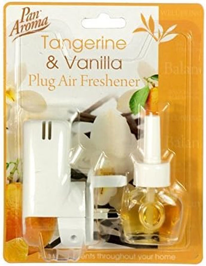 3 X  Plug Air Freshener Tangerine & Vanilla by