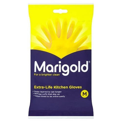 Unisex  RUBBER GLOVES KITCHEN- Yellow, Pack of 1